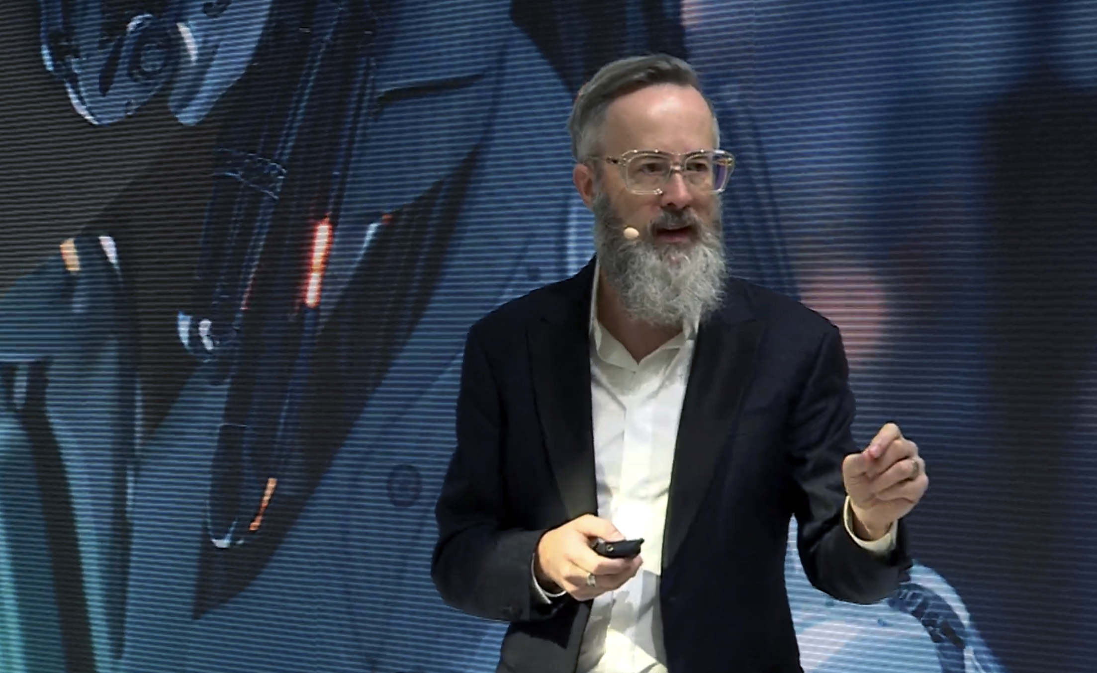 whurley speaking at a conference