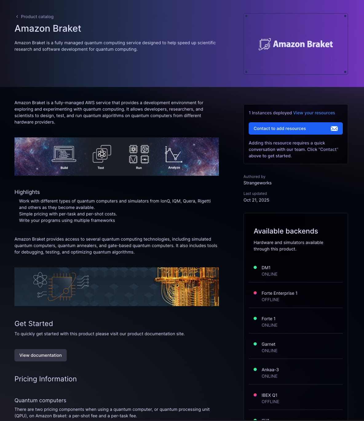 Strangeworks Compute interface